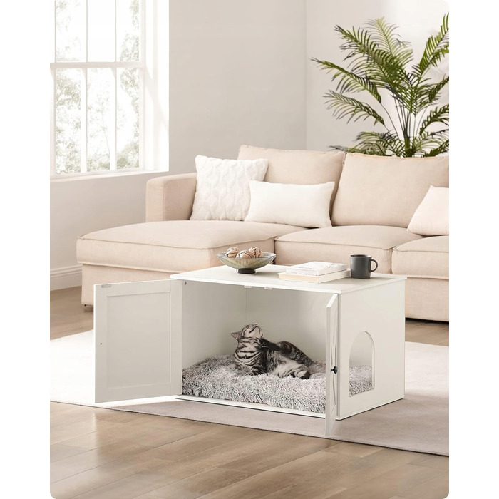 Будиночок-туалет для котів Feandrea – Стильна шафа-укриття для лотка, 80x53x50 см