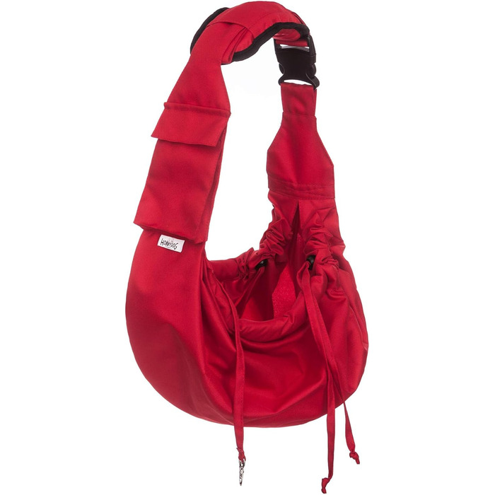 Трагеля для собак та котів PillowPrim - переноска для тварин на плечі, червона