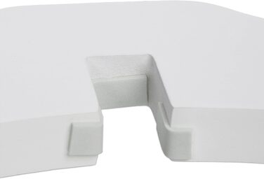 Захисне ворота Relaxdays для собак, 92x154 см, 3 елементи, білий, розкладне