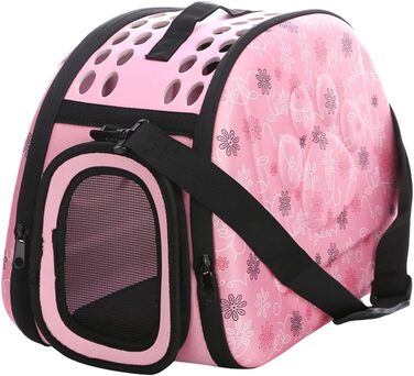 Транспортна сумка Praktisch Schön: дихаюча переноска для котів та собак, рожева, M