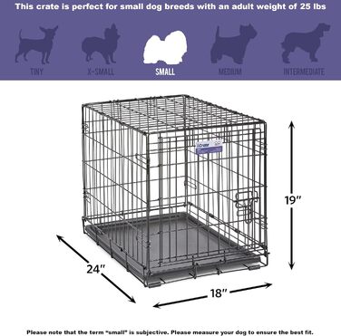 Клітка для собак Midwest Homes for Pets iCrate Hundebox з дверцятами, перегородкою, витривала, 61x44x49 см