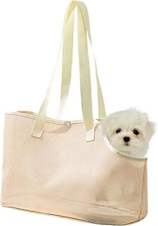 Транспортна сумка для собак та котів з наплічним ременем, легка та дихаюча сітка, анти-уникнення, для кошенят (M)