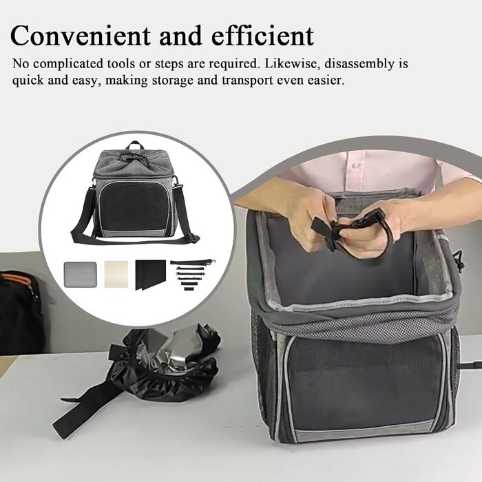 Фahrрадіовелосипедний крісло-кошик для тварин Dmuzsoih, дихаючий | Легкий, зручний для подорожей, кемпінгу, щоденного використання