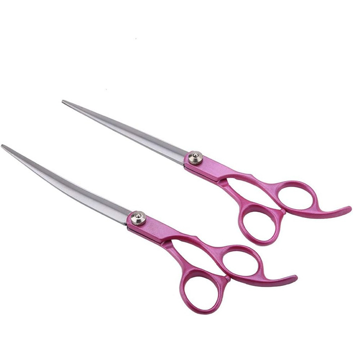 Професійний набір для грумінгу домашніх тварин SYH&AQYE: 4 ножиці для собак та котів, випрямлені та зігнуті моделі, з гребінцем