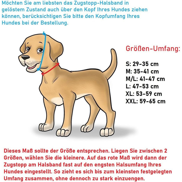 Шкільний нашийник для собак з зупиркою, з м'якої шкіри Nappa, розмір XXL, колір Cognac-Hazelnut