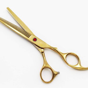 Набір професійних ножиць для грумінгу собак 6CR Edelstahl, набір для догляду за тваринами, ножиці для собак та котів (жовтий)