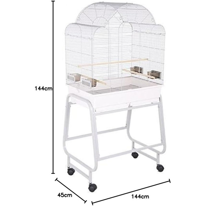 Клітка для папуг Montana Cages Memphis II платинова, вольєр для птахів