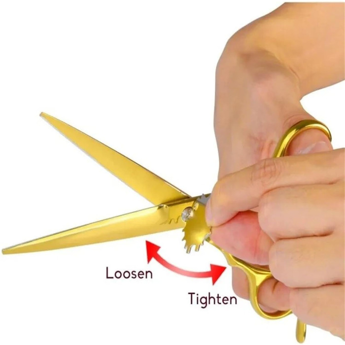 Професійна ножиця для грумінгу собак 7,5 дюймів: набір для догляду за собаками (вигнута, пряма, розріджуюча)