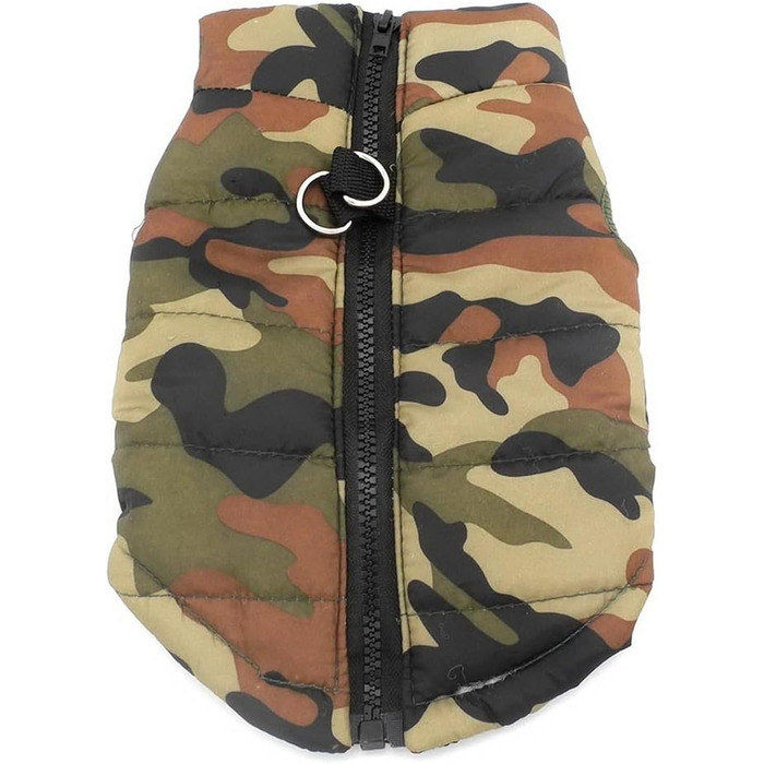 Зимовий теплий накид для собак - водонепроникний накид для маленьких собак (Чихуахуа, Даксель) - розмір L, зелений