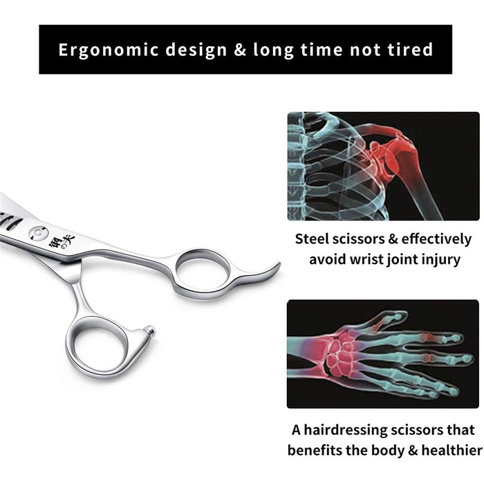 Професійна ножиця для грумінгу тварин, 18 см, нержавіюча сталь, гостра, для грумінг-салонів
