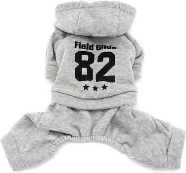 Зимовий комбінезон для собак Ranphy, флісова підкладка, теплий костюм, сірий колір, XL