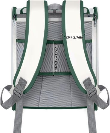 Рюкзак-переноска для котів та собак SWIHELP, зелений. Безпечний рюкзак-переноска для маленьких тварин, ідеальний для подорожей.