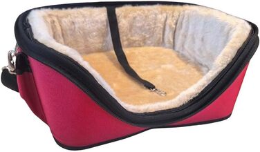 Транспортна сумка для собак і котів One for Pets Deluxe Cozy, розмір S, червона
