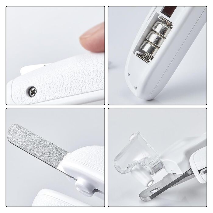 Професійний кусачковий триммер для догляду за кігтями собак та котів з підсвічуванням, для точного підрізання товстих кігтів