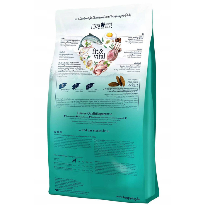 Сухий корм для собак Happy Dog fit & vital Medium Adult, 12 кг
