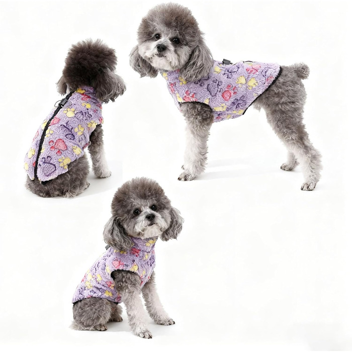 Тепла куртка для собак з шлейкою, зимова куртка від холоду, зручний верхній одяг для собак, стильна куртка на блискавці з шлейкою (A,M) A M