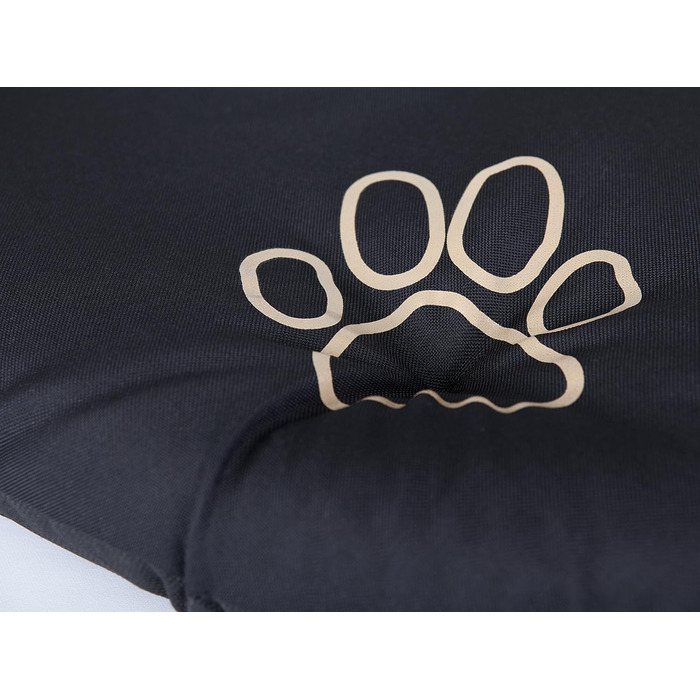 Крісло-лежанка для собак Hobbydog R6PODGRA3, 75x58 см, чорний колір