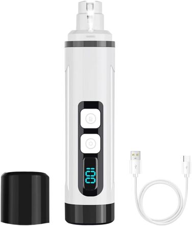 Електричний триммер для собак та котів MiOYOOW - безшумний, з LED-підсвіткою, 2 швидкості, 3 режими шліфування