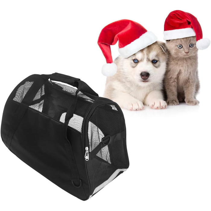 Транспортна сумка для собак та котів Kisangel Mesh L - дихаюча переноска для подорожей та активного відпочинку