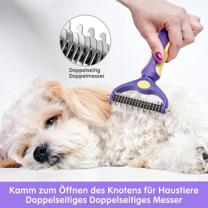 Кліщі для котів та собак ADRAL: видалення шерсті, підшерстя, для довгої та короткої шерсті, самоочищувані