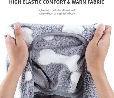 Піжама для собак великих порід, зимовий одяг для собак, комбінезон для собак, Gow in the Dark (рожевий, сірий), розмір Medium