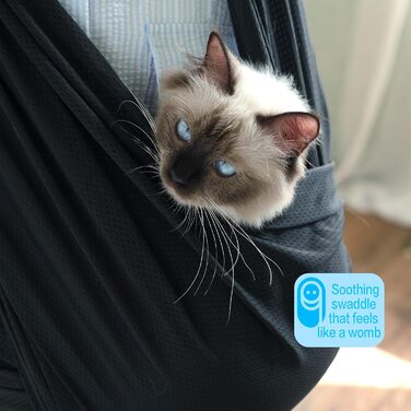 Сумка-переноска для собак, рюкзак для собак, чорний, 0-6,8 кг