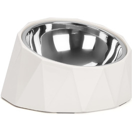 Підвищена годівниця для собак Belle Vous з мискою - 470 мл, нержавіюча сталь, протиковзна, без витоків, для собак та котів