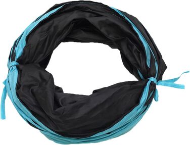 Туннель для котів Katze Spielzeug - іграшка-тунель для кошенят, цуценят та кроликів. Чорний, складаний.