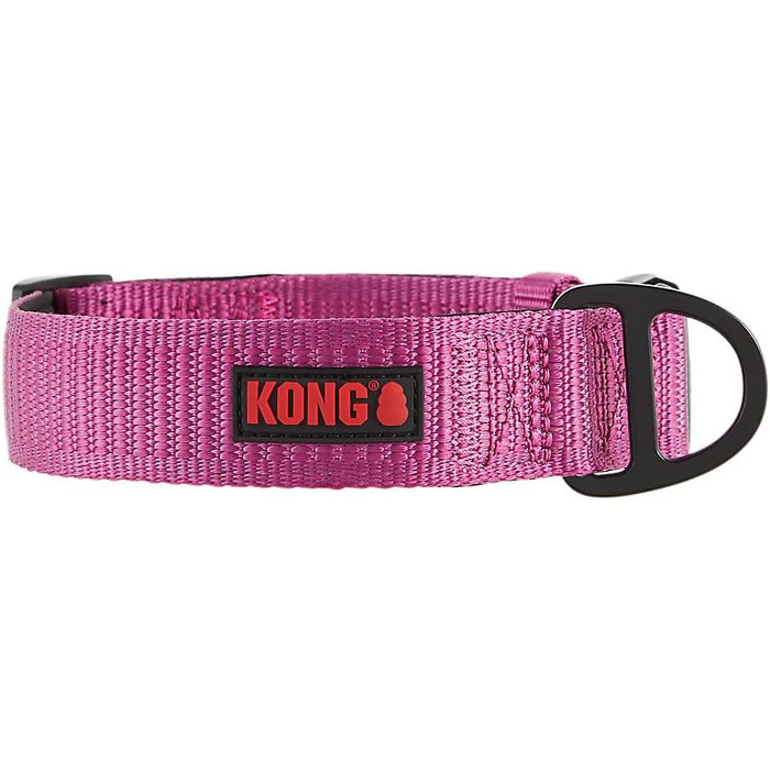KONG Max HD надміцний неопреновий нашийник для собак, м'яка підкладка, розмір L, рожевий