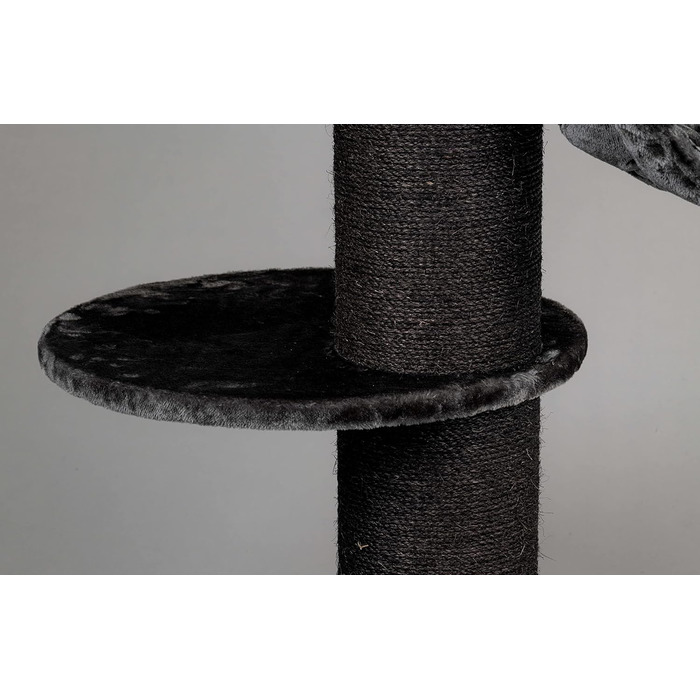 Дряпка для великих котів RHRQuality Maine Coon Sleeper Crown 150 см, кремова, товсті сизалеві стовпи 20 см