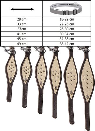 М'який шкіряний нашийник Dingo для хорта, елегантний, Soft 12399