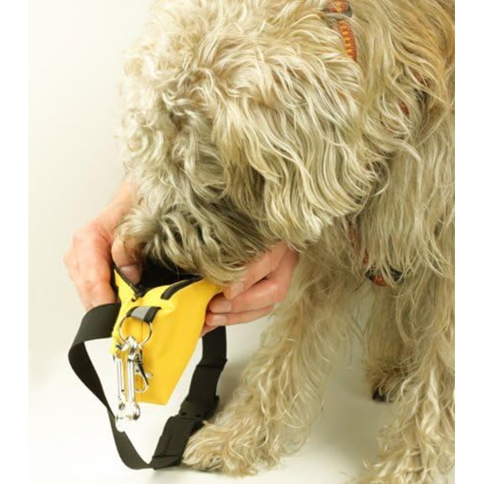 Сумка для корму та ласощів Long Black Edition - тренувальна сумка для собак