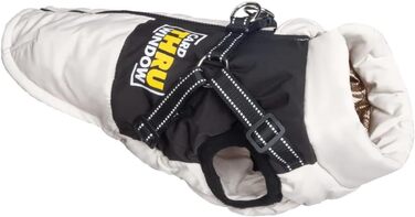 Легка, дихаюча, тепла куртка для собак зі снігофлісу, вітронепроникна, водонепроникна, з світловідбиваючим кріпленням для повідка, підходить для бульдога та лабрадора, жовта (A, 2XL)