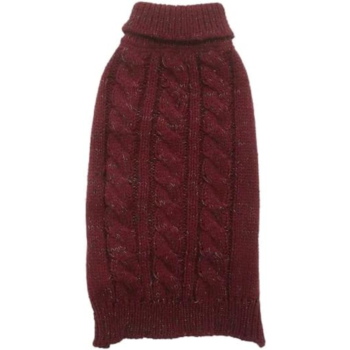 Теплий трикотажний пуловер для собак Duvoplus, 70 см, зелений, з отворами для лап, 100% акрил