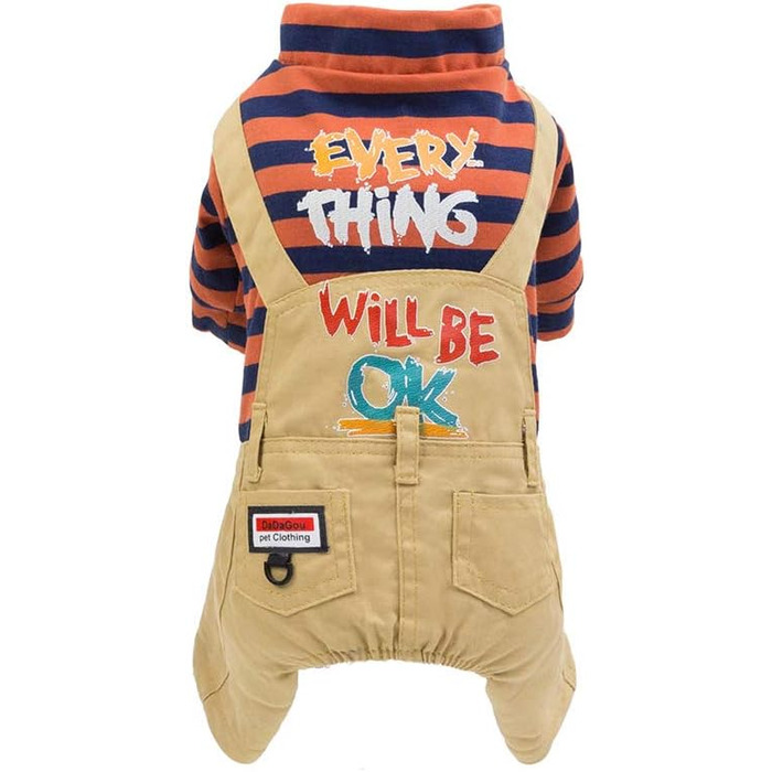 Пуловер для собак з капюшоном, теплий джинсовий костюм для собак, флісовий оверсайз для маленьких та середніх собак та котів (M, Помаранчевий)