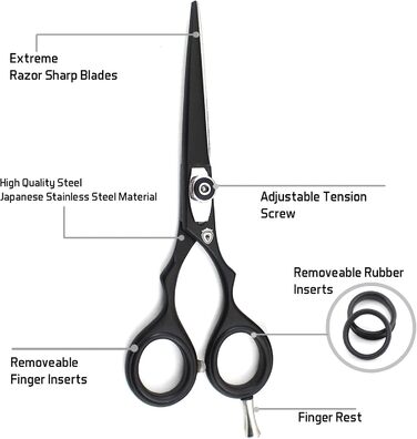 Професійні ножиці для перукарів/барберів Sharpy England, 14 см, японська сталь, точне налаштування