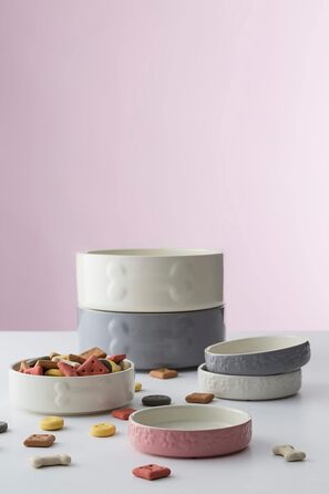 Миска для собак Mason Cash Colour Mix сірого кольору, 20 см, 1 шт.