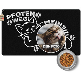 Підкладка під годівницю для котів з фотографією - 