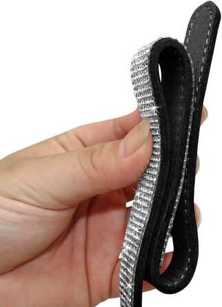 Нашийник для собак та котів Haoyueer з блискітками, м'яка замша