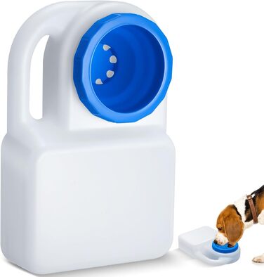 Подорожній миска для води для собак Ziliny 3 літри - витокозахисний диспенсер для собак та котів, 3 л