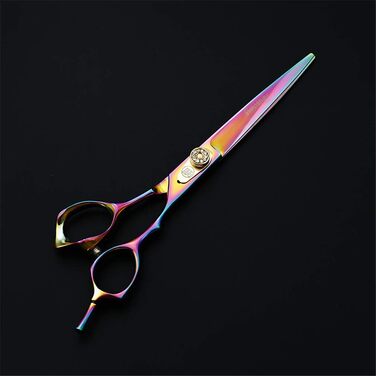 Набір ножиць для грумінгу домашніх тварин 7.0 дюймів, професійні ножиці з нержавіючої сталі для собак, ножиці для розрідження шерсті, легкі та гострі, для грумін-салонів