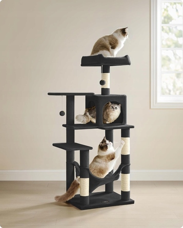 Комплекс для котів Feandrea 101: низька дряпачка, лежанка та стовпчик для точіння (160 см)