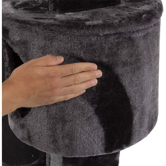 Кігтеточка для котів Granville XXL - велика, сіра, 157x60x170 см, для великих порід (Mainecoon)