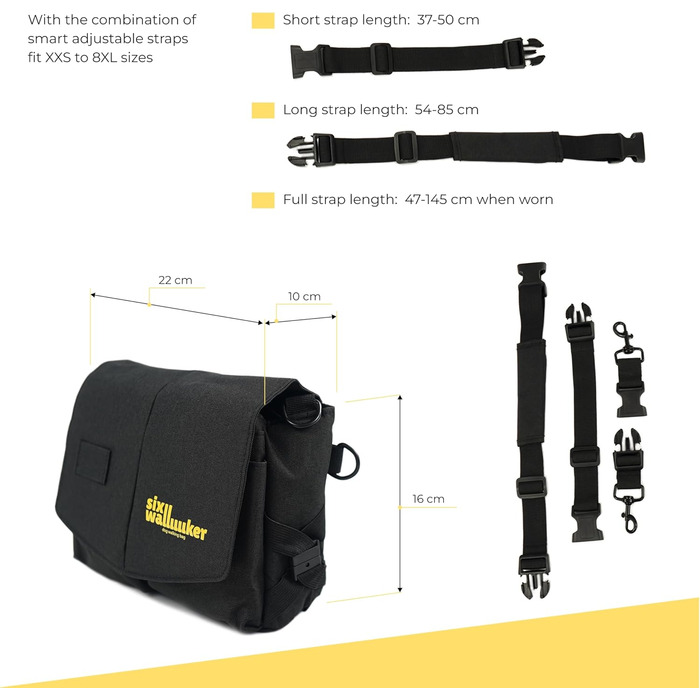 Leckerlibeutel для собак Arrivly SixWalker з магнітним закриттям: практичний фідер для тренувань, універсальна сумка для ласощів з винімною кишенєю (чорний)