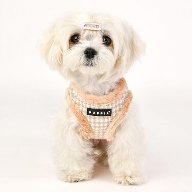 Шлея для малих і середніх собак Puppia Shepherd Harness B, регульована, комфортна, бежева, розмір L