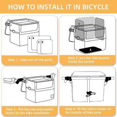 Велосипедний кошик для тварин Teksome: водовідштовхуючий, з кишенями для прогулянок, покупок та подорожей