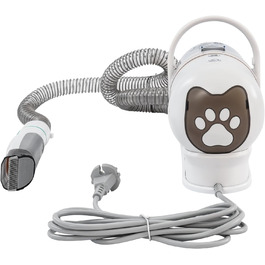 7-в-1 Машина для стрижки шерсті котів та собак з пилососом, набором гребінців та контейнером 1.5L. Стрижка, догляд, прибирання шерсті. Набір для догляду за тваринами