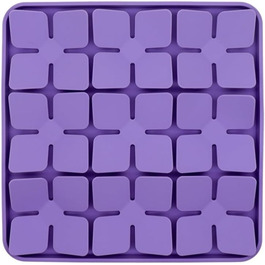 Килимок для годування собак Leckmatte, станція для повільного годування собак та котів, силіконовий пазл з присоскою, фіолетовий