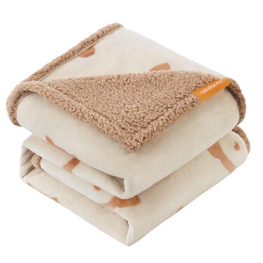 Покривало для собак Feandrea водонепроникне, Sherpa Fleece, XL 152x127 см, бежеве - захист для дивану, машинне прання