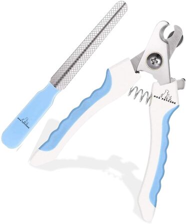 Набір для стрижки та підпилювання кігтів для собак та котів H&A Petcare, професійний, для всіх порід та розмірів, компактний, блакитний